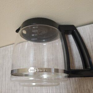 Cuisinart 12 Cup Glass Coffee Pot Replacement Part Carafe Black